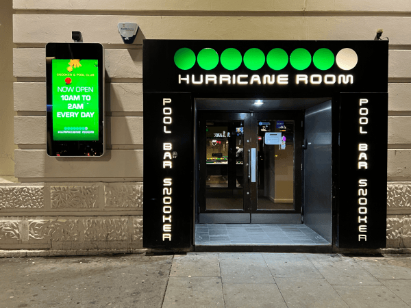 Best Sports Bars in London - Hurricane Room Kings Cross