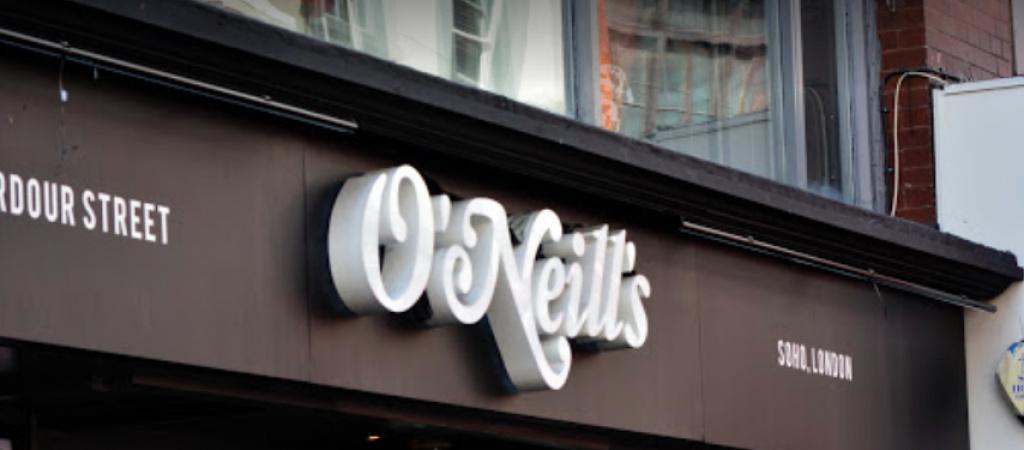 Best Sports Bars in London - O'Neill's Wardour street