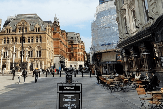 Liverpool Street is a bustling hub with a great mix of sports pubs and bars, perfect for enjoying a cold pint while catching live games in the heart of the City.
